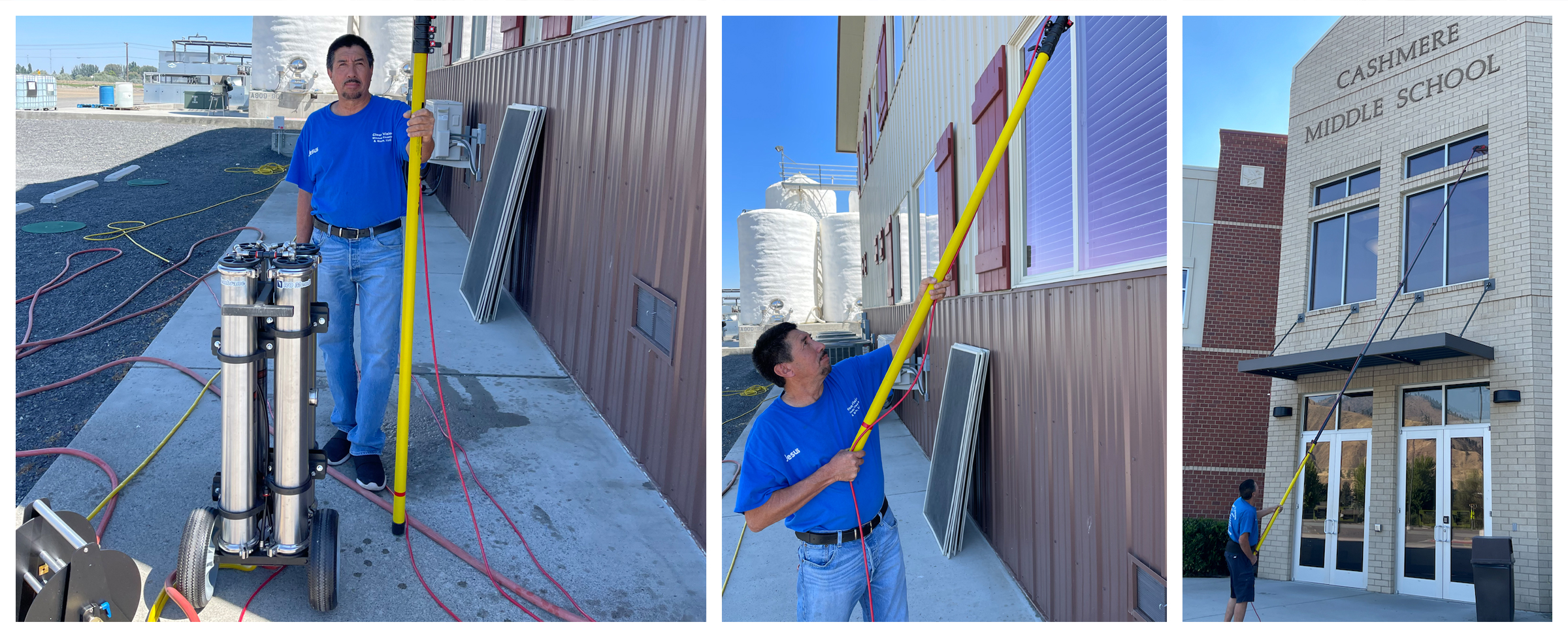 Commercial Window Cleaning with Purified Water System